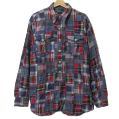 ポロ ラルフローレン パッチワーク シャツ ネル vintage 長袖 ポニー