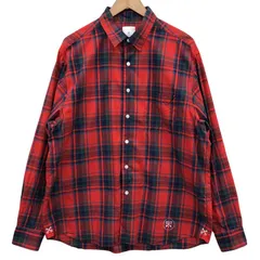 ユニフォームエクペリメント チェック 長袖シャツ【AFB39】