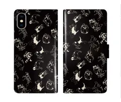 [iPhone13 Pro Max] iPhone14 ケース スカラー スマホケース 手帳型 iPhone16 ケース iPhone 16 15 14 Pro 13 12 Mini 11 スマホカバー 全機種対応 手帳 ScoLar イヌ柄 ワンコがいっぱい