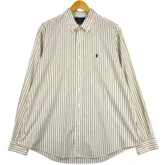 古着 ラルフローレン Ralph Lauren CUSTOM FIT 長袖 ボタンダウンストライプシャツ メンズXL相当/eaa594557