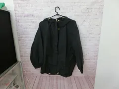 【TAKA48-38】◇GU ジーユー フード付きナイロンパーカー アウター Sサイズ ブラック