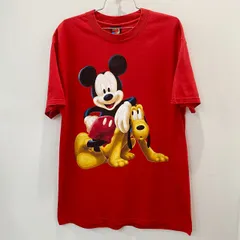 00s 90s ビンテージ ミッキーマウス プルート キャラクター Tシャツ サイズ L アメリカ製