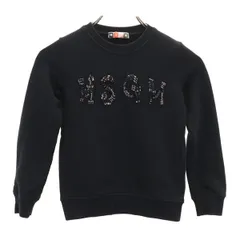 MSGM スウェットビッグロゴ センタープリント ブラック XL スウェット | MSG