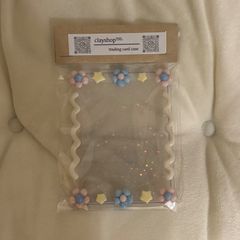 【在庫商品】星とお花のもくもくトレカケース⭐️ B8/トレカケース/クレイデコ/硬貨ケース/韓国/オタ活