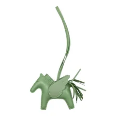 ☆E4204 エルメス バッグチャーム ロデオ ペガサス PM B刻印 アニョーミロ ヴェールクリケット グリーン HERMES