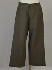 ヤエカ YAECA 11655 ワイドパンツ コットン 34サイズ KUSAKI BROWN メンズ j_p F-L7702のサムネイル