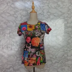 美品<!-利用不可文字-!>　ポールスミス　Paul Smith　半袖　Tシャツ　レディース　【S】　カラフル　花柄　フラワー　おしゃれ　かわいい　プリントTシャツ　夏