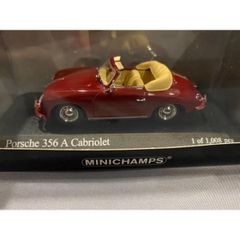 Porsche 356 A Cabriolet 1956 色：Red メーカー：ミニチャンプス 新品未使用 1/43ミニカー