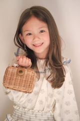 【リトルブルーム韓国子供服】 春服 即納 SALE 30％OFF perrobebe　(ペロベベ）　バイオレット スカート セットアップ