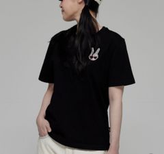韓国ファッションFIFILAPIN サングラスかけたウサギ半袖Tシャツ