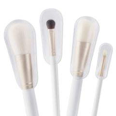 [Clearance Sale] 11-Piece Makeup Brush Case, Brush Guard, Stain Prevention Cover, Makeup Brush Cap, Makeup Brush Cover, Prevents Brush Bristle Spreading, Storage, Portable, Prevents Bristle Damage, Aieve, for Blush Brushes, Eyeshadow Brushes, Travel Use