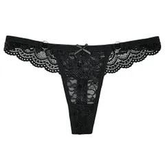 総レース Tバックショーツ セクシー 透ける リング付き リボン ストレッチ 伸縮性 柔らか おしゃれ パンティ インナー 下着 黒 白 赤 黄 水色 M L XL rt-019