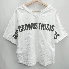 ◇ ⊂ Φ RODEO CROWNS Vネック 半袖 Tシャツ サイズFREE ホワイト メンズ E  【1502060031028】