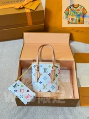 【今日WTO】LV Mini White Multicolore Bucket Bag - LV ミニ ホワイトマルチカラー バケットバッグ-WTO輸入1-FHQ29