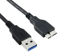 Galaxy Note3 SC-01F/SCL22/S5 SC-04F/SCL23用 Micro USB Bタイプ- USB 3.0　HDD 充電&データケーブル 10ピン 1.8m