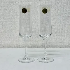 【未使用品】シャンパングラス2客セット  昭和レトロ ワイングラス