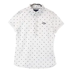 サイズ：M CALLAWAY キャロウェイ  半袖ポロシャツ ドット柄 ネイビー系 [240101389607]# ゴルフウェア レディース ストスト