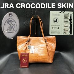 未使用級 JRA クロコダイルレザー ミニボストンバッグ ハンドバッグ 