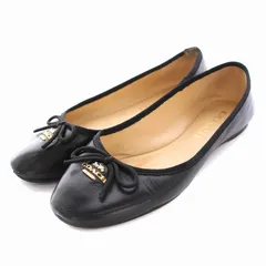 新品コーチ　COACH 　フラットシューズ　　パンプス　　24cm 中古・古着通販】COACH (コーチ) パンプス ブラック サイズ:24.5