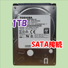 【中古動作品】TOSHIBA 2.5インチ 9.5mm HDD SATA(Serial ATA) 1TB MQ01ABD100⑤