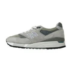NEW BALANCE ニューバランス スニーカー グレー サイズ:US5.5 23.5cm / M998 / スエード メッシュ ローカット / アメリカ製【レディース】【中古】