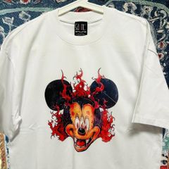 CRAZY Mouse ティーシャツ 夏 半袖 メンズ 新品 XL ２XL レトロ 個性的 奇抜  攻め 前衛的 ビンテージリプリント vintage riprint 古着 DOPE Micky X 半袖 Tシャツ 夏 新品 お洒落 XL 2XL