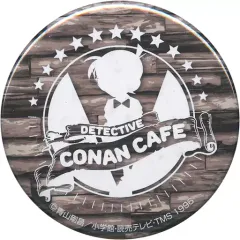 【中古】バッジ・ピンズ(キャラクター) ロゴ(ホワイト) 「名探偵コナンカフェ2017 缶バッジ」 