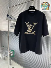 【今日WTO】LOUIS VUITTON 1v 重工刺繍ロープ柄 Alphabet Short Sleeve T-KJ31