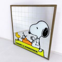 スヌーピー SNOOPY ミニ パブミラー ©️1958年 レトロ 雑貨 レア