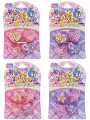 プリキュアヘアアクセシリーズ シェイクヘアポニー ヘアゴム ヘアアクセ キミとアイドルプリキュア 新学期 プリキュア 星型 ヘアゴム ハートヘアポニー キャラクター ヘアアクセサリー おしゃれでカワイイ 髪飾り