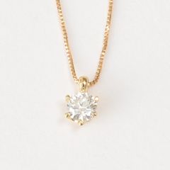 136【タサキ】K18 一粒 ダイヤモンド 0.20ct ネックレス - メルカリ