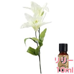 リリー 百合 ユリ 10ml×1本 エッセンシャルオイル アロマオイル 無希釈 天然 無添加 アロマストーン アロマディフューザー 芳香 ルームフレグランス 香水