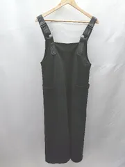 ◇ Θ BLUE STRIVE 肩ひも調節可能 サロペットスカート ジャンパースカート サイズM ブラック レディース E  【1501160027276】