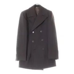DOLCE & GABBANA (ドルチェアンドガッバーナ) ワイドラペル ダブル ロングコート ブラウン F530/7343のサムネイル