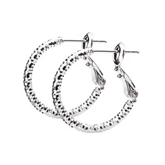 LOKUMI ピアス 選べる3サイズ×3カラー 日本製 フープ フープピアス 金属アレルギー対応 ワンタッチ キャッチレス 大振り 小振り 大きめ 小さめ レディース シンプル わっか 人気 揺れる ニッケルフリー ギフト プレゼント hp-1 (スモール 0