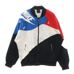 NIKE (ナイキ) JORDAN LEGACY AJ4 LIGHTWEIGHT JACKET ジョーダン レガシー ライトウェイト ジャケット CQ8307-010 ホワイト ブラック ブルーのサムネイル