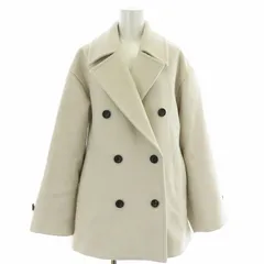 フレイアイディー FRAY I.D 23AW ファインメリノピーコート ラムウール ダブル ショート 1 オフホワイト FWFC234060 /HN