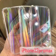 iPhone12promax オーロラ 透明 iPhoneケース