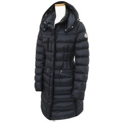 美品 国内正規品 MONCLER モンクレール 2022 HERMINE エルミンヌ ロゴワッペン Aライン フード ジップアップ ダウン コート 47267