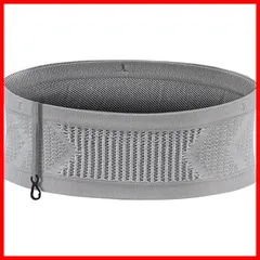 【人気商品】【Charming Decoration】 ランニング ポーチ ジョギング ポーチ ウエストポーチ 揺れない 伸縮性あり ランニングベルト 腹巻 マラソンポーチ 大容量 スマホ 鍵 ペットボトル等の小物収納可能 (M Gray)