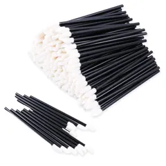 リップブラシ 使い捨て [200本入り] 携帯用 便利 中空棒 メイクブラシ 化粧用品 化粧ブラシ [bumbee] 0