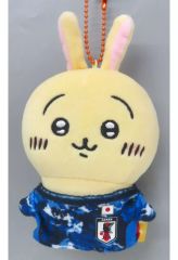 [중고] 봉제인형 마스코트·봉제인형 배지 토끼 치이카와의 쁘띠 미니 마스코트 축구 일본 대표 ver. [치이카와 뭔가 작고 귀여운 녀석]