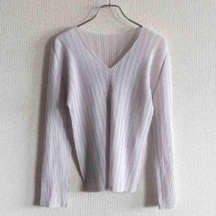 【美品】PLEATS PLEASE【プリーツ カットソー】 プリーツプリーズ ISSEY MIYAKE イッセイミヤケ 25050285
