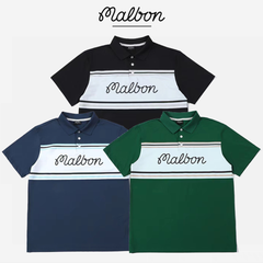 MALBON 夏季新作 メンズ ゴルフウェア メンズ ゴルフ ポロシャツ ビジネス カジュアル対応