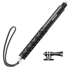【数量限定】Mairan Insta360用114cm 見えない自撮り棒 GoPro用マウントつき DJIアクションカメラ用自撮り棒 1/4インチネジ 7階伸縮 軽量 携帯便利 アルミ製 GoPro hero12用/11/10/9/Insta360X4用/X3