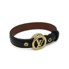 ルイ・ヴィトン(Louis Vuitton) ブラスレ・LV オール アラウンド M6736 レザー,メタル バングル ゴールド,ノワールのサムネイル