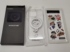 ★CASEKOO iPhone 15 Pro max 用ケース クリア 耐黄変 横縦両立 角度自在 MagSafe対応 米軍規格保護 耐衝撃 高耐久性 超強磁力 最大25W急速充電対応 感 フィット感「MagicStand Pro Kori」(クリア)