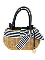 エムズグレイシー Ribboned Basket Bag 994106 ベージュ ITSW5M0LPD8Y