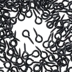 ヒートン　金具　ブラック　ネジ　300個　9mm手芸　ハンドメイド　AP1992