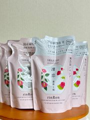 【4個セット】凛恋　シャンプー&トリートメント詰替用　ローズ&ツバキ